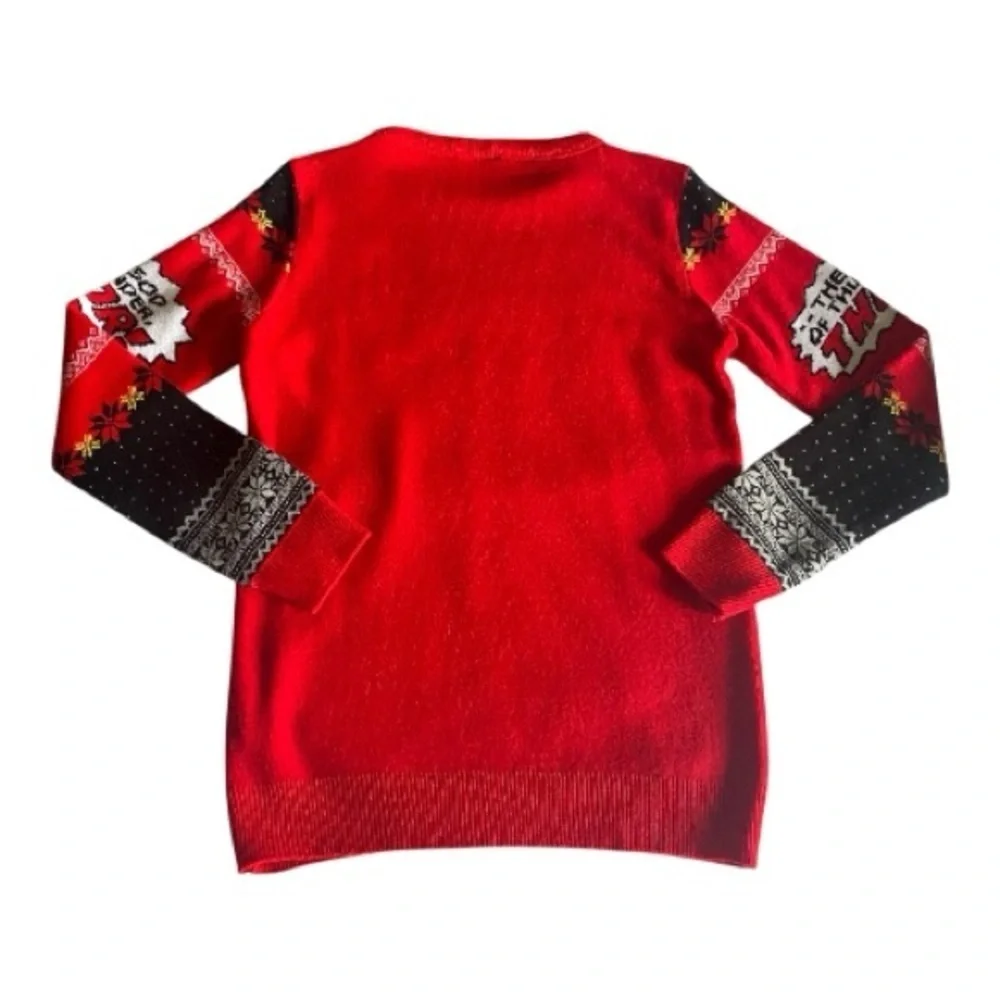 NUMSKULL-THE GOD OF THUNDER-THOR HOLIDAY SWEATER-MENS XS